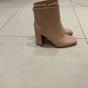 Tan booties